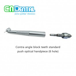 COXO® Contra angle block teeth standard push optical handpiece(6hole) 