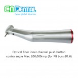 COXO® Optical fiber inner channel push button contra angle