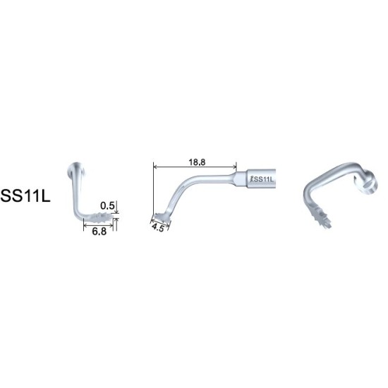 Woodpecker Ultrasonic Piezo Bone Surgery Tips fit for AiSurgery, Surgic Smart&Satelec Piezo